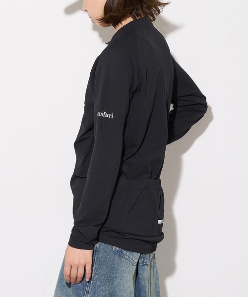 narifuri（ナリフリ）の「【narifuri】アクティブメッシュ ロングスリーブ サイクルジャージ グラフィティ NF1159（Tシャツ/カットソー・レディース・ブラック/ブルー・XS/S/M）」の4枚目の写真