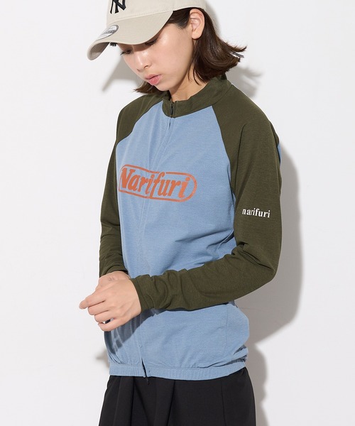 narifuri（ナリフリ）の「【narifuri】アクティブメッシュ ロングスリーブ サイクルジャージ グラフィティ NF1159（Tシャツ/カットソー・レディース・ブラック/ブルー・XS/S/M）」の7枚目の写真