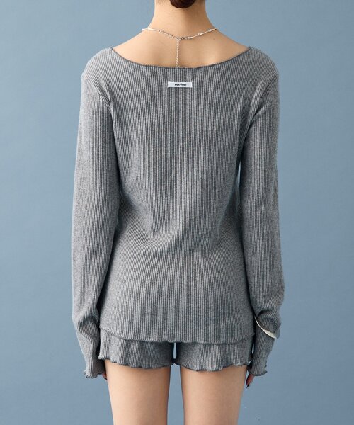 mystic（ミスティック）の「【8色展開◎】起毛リブボタンカーディガン（カーディガン/ボレロ・レディース・グレー/ネイビー/ベージュ/アイボリー/ピンク/ブラウン/ブルー/オフホワイト・FREE）」の19枚目の写真