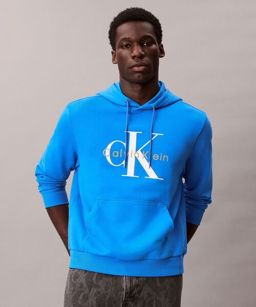 Calvin Klein(カルバン・クライン)の「モノロゴ パーカー(パーカー・メンズ・グレー/ダークグリーン/ブルー/ブラック・M/S/L/XL)」の15枚目の写真