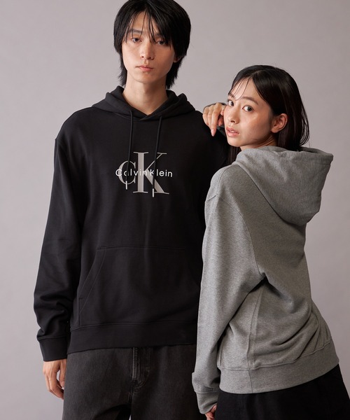 Calvin Klein（カルバン・クライン）の「モノロゴ パーカー（パーカー・メンズ・グレー/ダークグリーン/ブルー/ブラック・M/S/L/XL）」の7枚目の写真