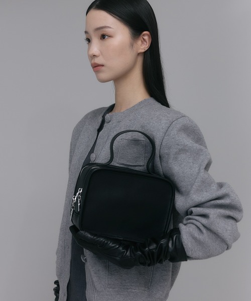 soins（ソワン）の「【牛革】スクエアハンドバッグ（ハンドバッグ・レディース・ブラック/ブラウン・FREE）」の6枚目の写真