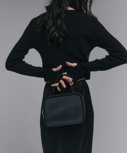 soins（ソワン）の「【牛革】スクエアハンドバッグ（ハンドバッグ・レディース・ブラック/ブラウン・FREE）」の14枚目の写真