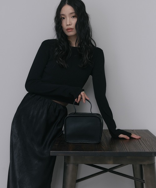 soins（ソワン）の「【牛革】スクエアハンドバッグ（ハンドバッグ・レディース・ブラック/ブラウン・FREE）」の16枚目の写真