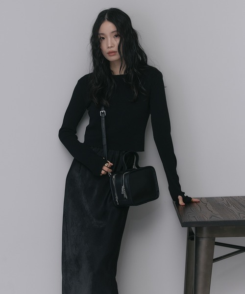 soins（ソワン）の「【牛革】スクエアハンドバッグ（ハンドバッグ・レディース・ブラック/ブラウン・FREE）」の21枚目の写真