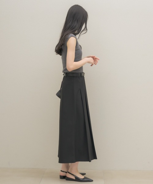 NEUNA(ヌナ)の「【大人気ミディスカートから春夏ver.が登場!】プリーツミディスカート(スカート・レディース・ベージュ/グレー/ブラック・MEDIUM)」の14枚目の写真