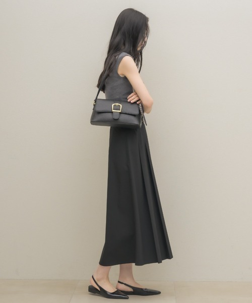 NEUNA(ヌナ)の「【大人気ミディスカートから春夏ver.が登場!】プリーツミディスカート(スカート・レディース・ベージュ/グレー/ブラック・MEDIUM)」の17枚目の写真