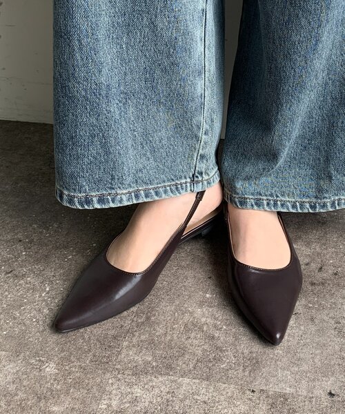 DouDou（ドゥドゥ）の「バックストラップパンプス（パンプス・レディース・ブラウン/ベージュ/ピンク・LARGE/MEDIUM/SMALL）」の4枚目の写真