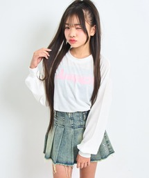 ANAP GｉRL（アナップガール）の「ロゴロンT（Tシャツ/カットソー・キッズ）」