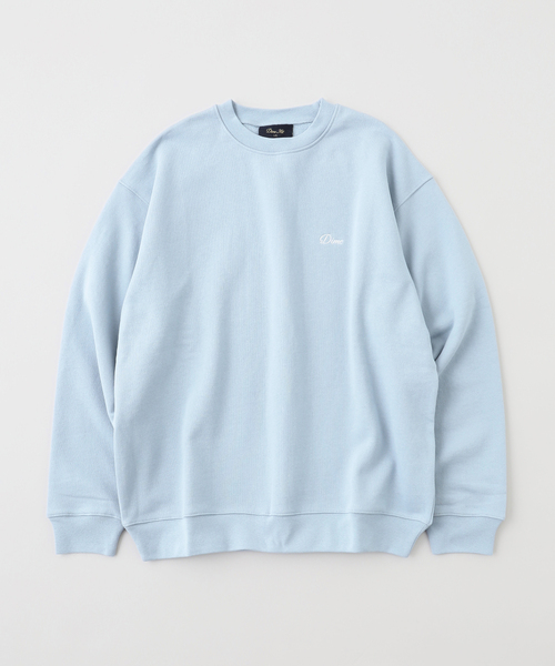 DIME(ダイム)の「DIME / ダイム CURSIVE SMALL LOGO クルーネックスウェット(スウェット・メンズ・ブラック/ブルー・MEDIUM/LARGE)」の2枚目の写真