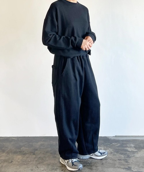 HARVESTY ハーベスティー イージーサーカスパンツ ブラック HARVESTY / ハーベスティー EASY CIRCUS NARROW PANTS FRENCH TERRY