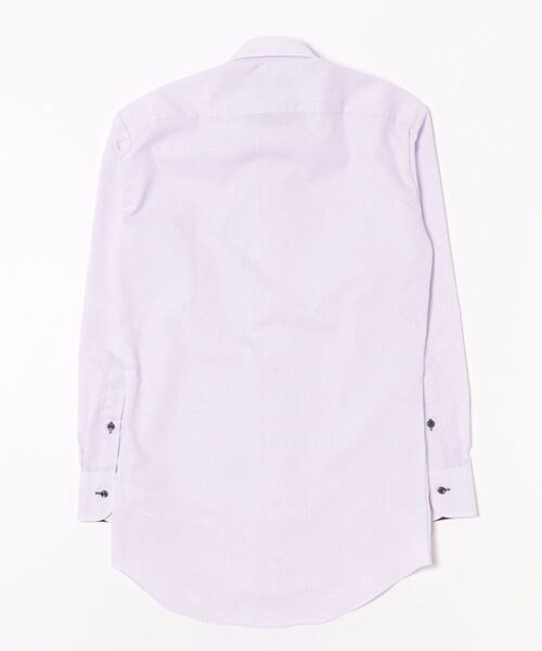 TOKYO SHIRTS(トウキョウシャツ)の「【超形態安定】形態安定ノンアイロン ボタンダウン 長袖ビジネスワイシャツ(ビジネスシャツ・メンズ・パープル・首回り43cm-裄丈82cm/首回り43cm-裄丈86cm/首回り39cm-裄丈80cm/首回り39cm-裄丈84cm/首回り41cm-裄丈82cm/首回り41cm-裄丈86cm/首回り42cm-裄丈82cm/首回り42cm-裄丈86cm/首回り37cm-裄丈80cm/首回り37cm-裄丈84cm)」の7枚目の写真