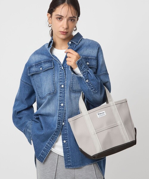 ORCIVAL（オーシバル）の「＜ORCIVAL＞トートバッグ スモール（トートバッグ・レディース・ライトグレー/ダークブラウン/コバルトブルー・FREE）」の2枚目の写真