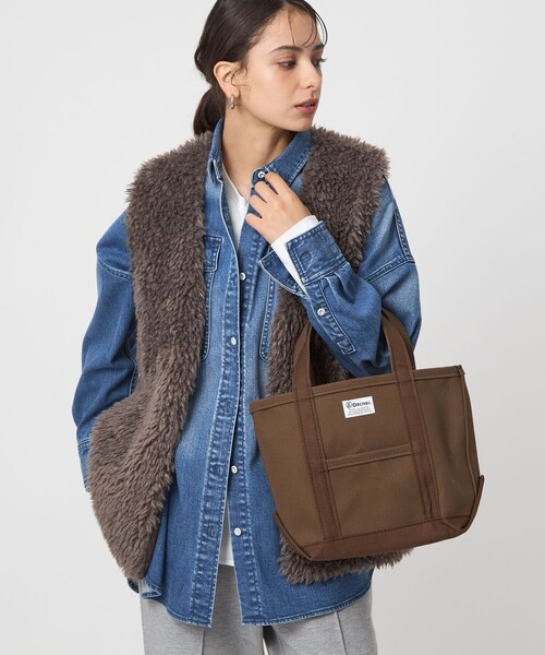 ORCIVAL（オーシバル）の「＜ORCIVAL＞トートバッグ スモール（トートバッグ・レディース・ライトグレー/ダークブラウン/コバルトブルー・FREE）」の11枚目の写真
