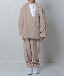 SHISKY（シスキー）の「【ノーカラー/セットアップ】　スーツ　上下セット（スーツセット）」