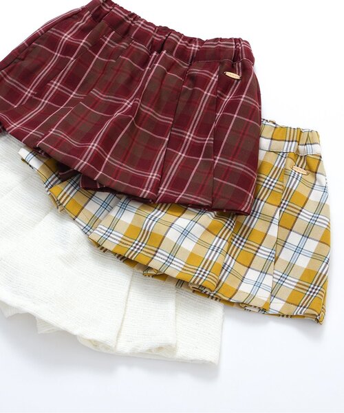 apres les cours（アプレレクール）の「【ジュニア対応】プリーツスカート風キュロット（その他パンツ・キッズ・ブラウン/アイボリー/イエロー・90/100/110/120/130/140/80）」の11枚目の写真