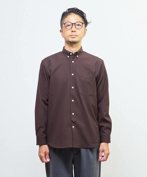 MEN'S MELROSE（メンズメルローズ）の「ドビーオックス スタンダードボタンダウンカラーシャツ（シャツ/ブラウス・メンズ・ブラウン/ネイビー/ホワイト・2/3/4）」の19枚目の写真