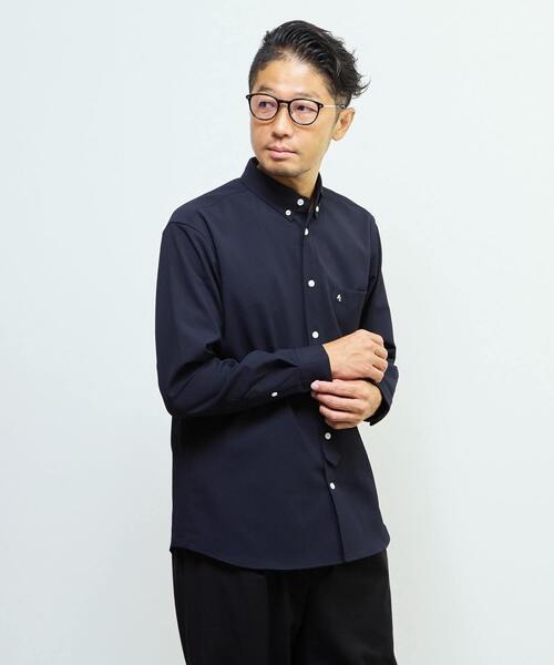 MEN'S MELROSE（メンズメルローズ）の「ドビーオックス スタンダードボタンダウンカラーシャツ（シャツ/ブラウス・メンズ・ブラウン/ネイビー/ホワイト・2/3/4）」の4枚目の写真
