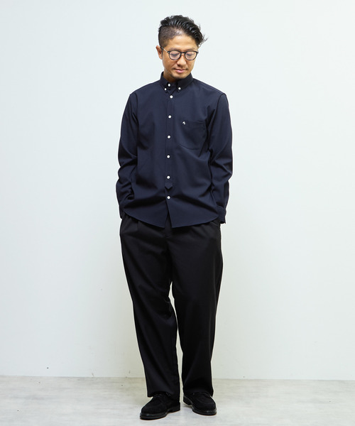 MEN'S MELROSE（メンズメルローズ）の「ドビーオックス スタンダードボタンダウンカラーシャツ（シャツ/ブラウス・メンズ・ブラウン/ネイビー/ホワイト・2/3/4）」の11枚目の写真