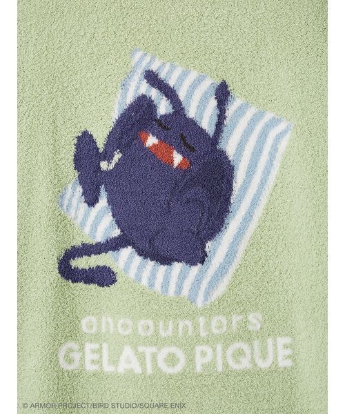 gelato pique(ジェラートピケ)の「【ドラゴンクエスト】【メンズ】ベビモコプルオーバー&ボーダーロングパンツセット(ルームウェア/パジャマ・メンズ・ブルー/ライム・M/L)」の3枚目の写真