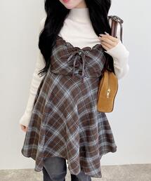 INGNI | チェック柄イレヘムチュニックワンピース(ワンピース)