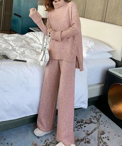 レディース 2点セット Amazon | [BLZXIAN] 上下セット ニット 2点セット レディース