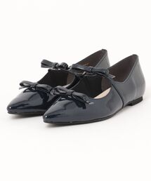 JOLI ENCORE ジョリーアンコール W-RIBBON FLAT 1 W-リボンフラットパンプス 1 JE80258 E/NAVY