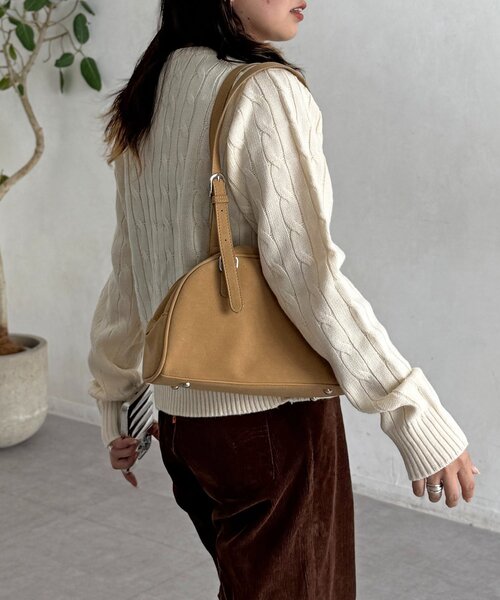 U.S. POLO ASSN.（ユーエスポロアッスン）の「ケーブルカーディガン（カーディガン/ボレロ・レディース・ネイビー/ブラウン/グリーン/レッド/アイボリー・FREE）」の13枚目の写真