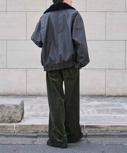 セール】フェードレザーライクG-1ジャケット（ブルゾン）｜COLONY 2139