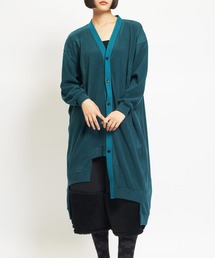 gomme（ゴム）の「ウォームリッチ　切替ロングカーディガン（カーディガン/ボレロ・メンズ）」