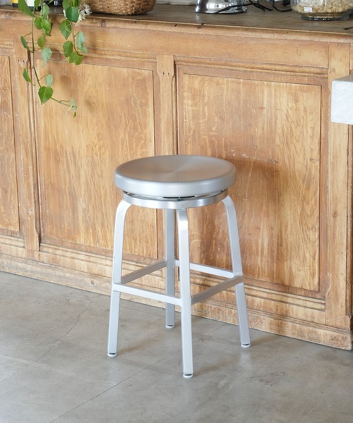 ALUMINIUM ROUND STOOL M/アルミニウム ラウンド スツール（家具