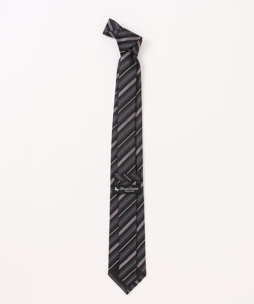 ARCHIVER(アーカイバ)の「【Gl】【シルク】レジメンタルデザインタイ(ネクタイ・メンズ・グレー・FREE)」の2枚目の写真