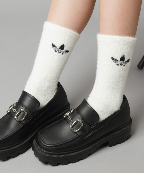 adidas(アディダス)の「【adidas/アディダス】フェザーニットクルーソックス/白・黒1足ずつ/2足組(ソックス/靴下・レディース・ホワイト×ブラック・ONESIZE)」の10枚目の写真