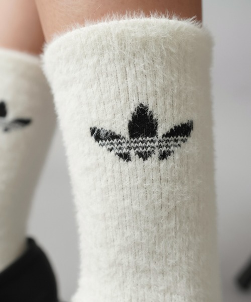 adidas(アディダス)の「【adidas/アディダス】フェザーニットクルーソックス/白・黒1足ずつ/2足組(ソックス/靴下・レディース・ホワイト×ブラック・ONESIZE)」の8枚目の写真