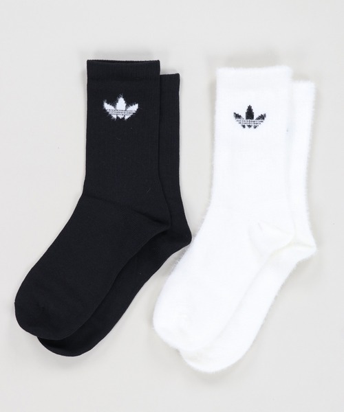 adidas(アディダス)の「【adidas/アディダス】フェザーニットクルーソックス/白・黒1足ずつ/2足組(ソックス/靴下・レディース・ホワイト×ブラック・ONESIZE)」の6枚目の写真