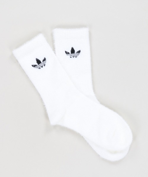 adidas(アディダス)の「【adidas/アディダス】フェザーニットクルーソックス/白・黒1足ずつ/2足組(ソックス/靴下・レディース・ホワイト×ブラック・ONESIZE)」の4枚目の写真