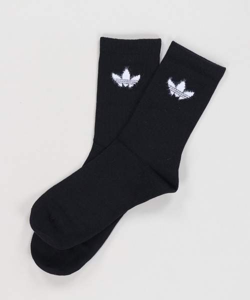 adidas(アディダス)の「【adidas/アディダス】フェザーニットクルーソックス/白・黒1足ずつ/2足組(ソックス/靴下・レディース・ホワイト×ブラック・ONESIZE)」の3枚目の写真