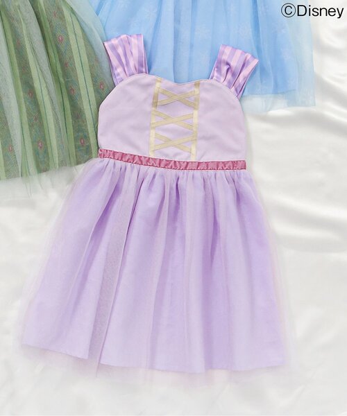 Disney（ディズニー）の「ディズニーキャラクターチュールワンピース（ワンピース・キッズ・ラベンダー/グリーン/サックスブルー・120/110/100/90/130/80）」の3枚目の写真