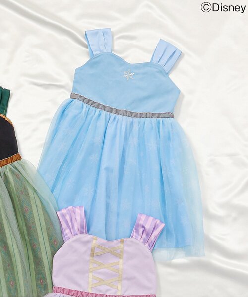 Disney（ディズニー）の「ディズニーキャラクターチュールワンピース（ワンピース・キッズ・ラベンダー/グリーン/サックスブルー・120/110/100/90/130/80）」の2枚目の写真