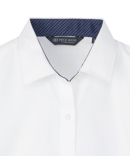 TOKYO SHIRTS(トウキョウシャツ)の「【超形態安定】 形態安定ノンアイロン ワイド 長袖ビジネスワイシャツ(ビジネスシャツ・レディース・ホワイト・S/M/L/LL/XL)」の3枚目の写真