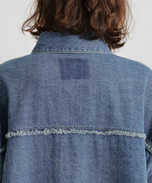 セール】ルーズデニムジャケット（デニムジャケット）｜studio CLIP