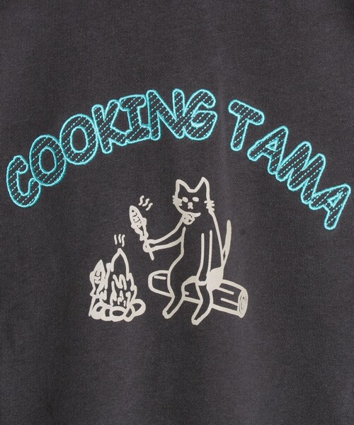 FREDY MAC（フレディーマック）の「【FREDYMAC】COOKING TAMA 裏毛スウェット（スウェット・メンズ・チャコールグレー/ライトグレー・S/M/L）」の4枚目の写真