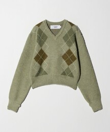 JANE SMITH / JOHN SMITH（ジェーンスミスジョンスミス）の「＜JANE SMITH＞アーガイル Vネック ニット（ニット/セーター）」