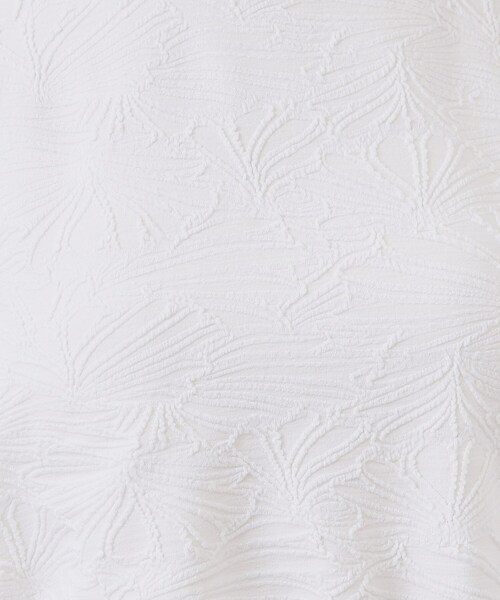 index（インデックス）の「フラワージャカードパフスリーブトップス【洗濯機OK】（Tシャツ/カットソー・レディース・オフホワイト/ブラック/ピンク系・40/38/36/42）」の13枚目の写真