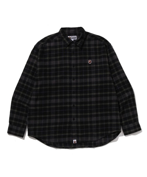 ONE POINT FLANNEL CHECK LS SHIRT（シャツ/ブラウス）｜A BATHING APE