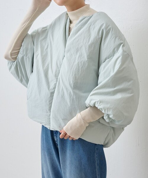 BEARDSLEY（ビアズリー）の「バルーンダウン（ダウンジャケット/コート・レディース・ミント/モカ・FREE）」の19枚目の写真