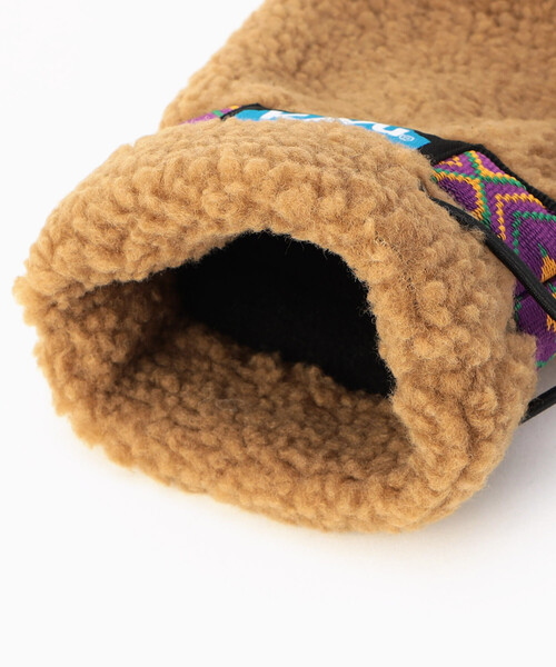 FREAK'S STORE（フリークスストア）の「限定展開 KAVU/カブー カブー ボアグローブ / 19821111（手袋・メンズ・オリーブ/ブラック/ベージュ・MEDIUM）」の5枚目の写真
