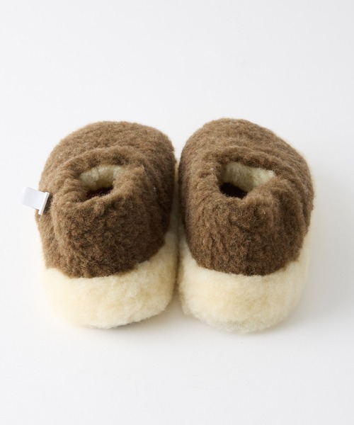 COLD BREAKER（コールドブレーカー）の「【AMERIA ANDERSON】【COLD BREAKER】Siberian Slipper / ウール バイカラーボリュームボアルームシューズ（ルームシューズ/スリッパ・レディース・チャコールグレー/キャメル/ライトグレー・37/38）」の12枚目の写真