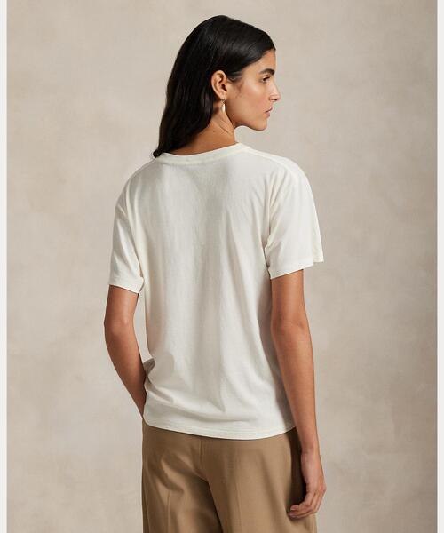 POLO RALPH LAUREN(ポロ ラルフ ローレン)の「Polo ベア コットン ジャージー Tシャツ(Tシャツ/カットソー・レディース・ホワイト・L/M/S/XL/XS)」の3枚目の写真