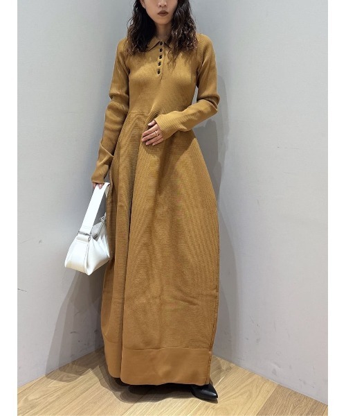 大人気】フォルムポロニットワンピース（ワンピース）｜STYLEMIXER